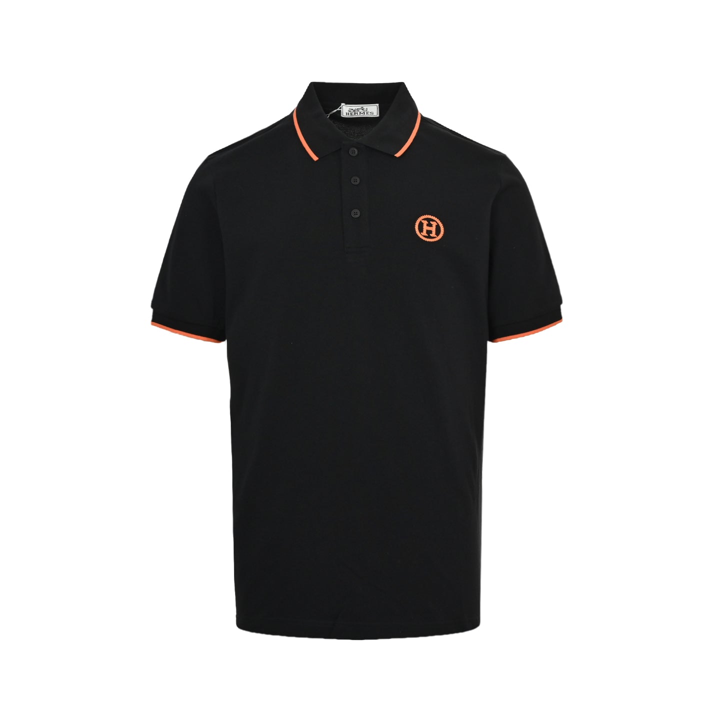 25ss orange circle logo embroidered Polo short sleeved shirt