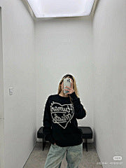 25fw love jacquard knitted sweater