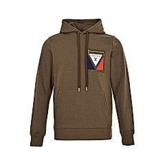 25Fw zippered faux pocket hooded sweatshirt