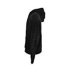 25fw jacquard patchwork knitted hooded sweatshirt