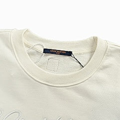 25fw letter embroidered crew neck sweatshirt