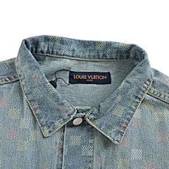 25fw checkerboard denim jacket