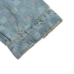 25fw checkerboard denim jacket