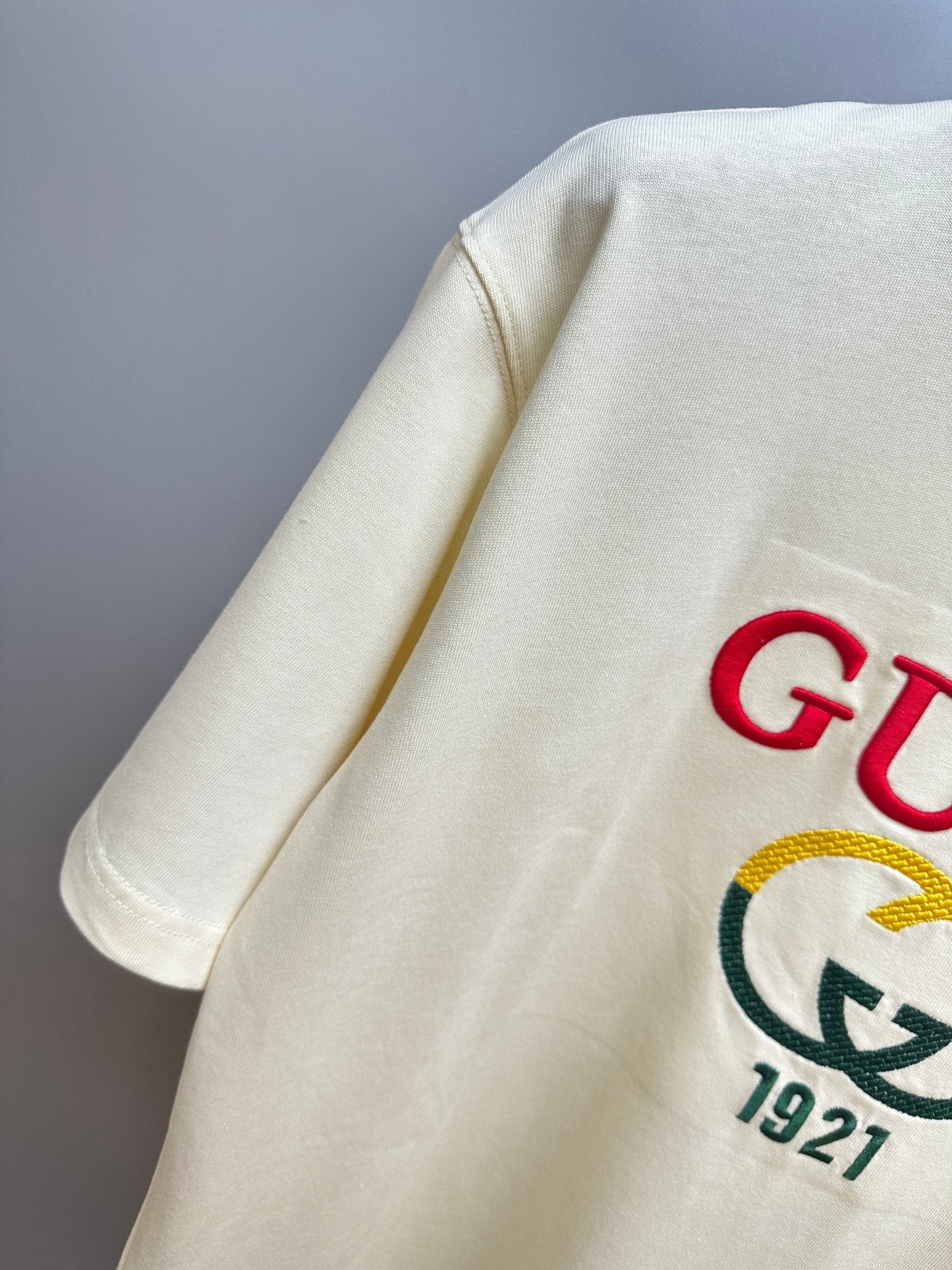 25ss embroidered letter logo short sleeves