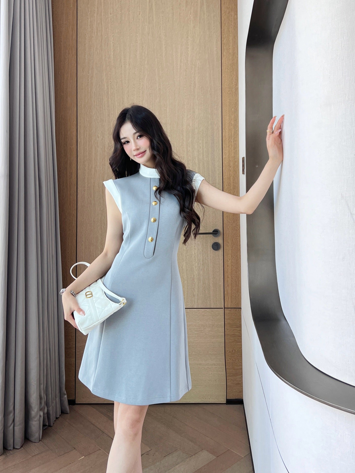 25ss sleeveless shirt dress