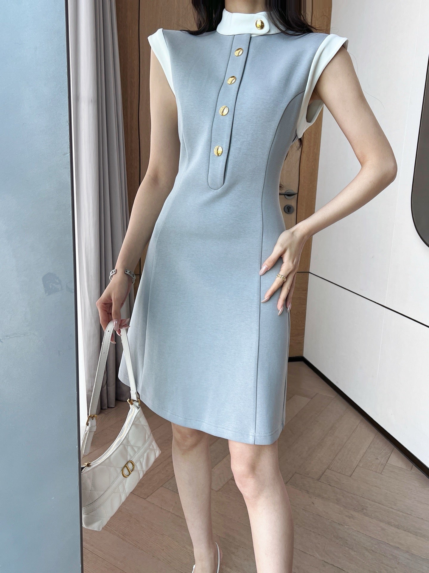 25ss sleeveless shirt dress