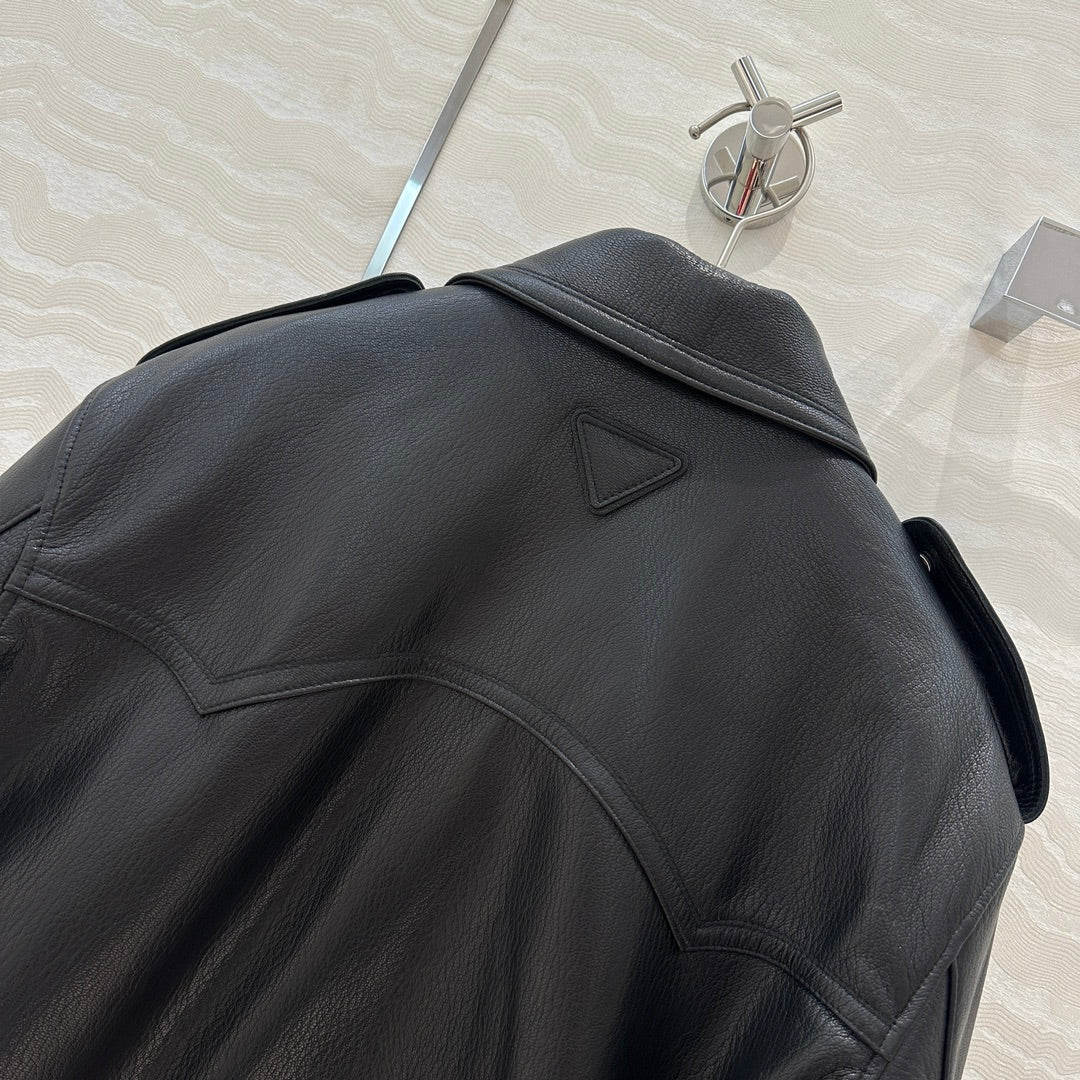 24fw leather jacket
