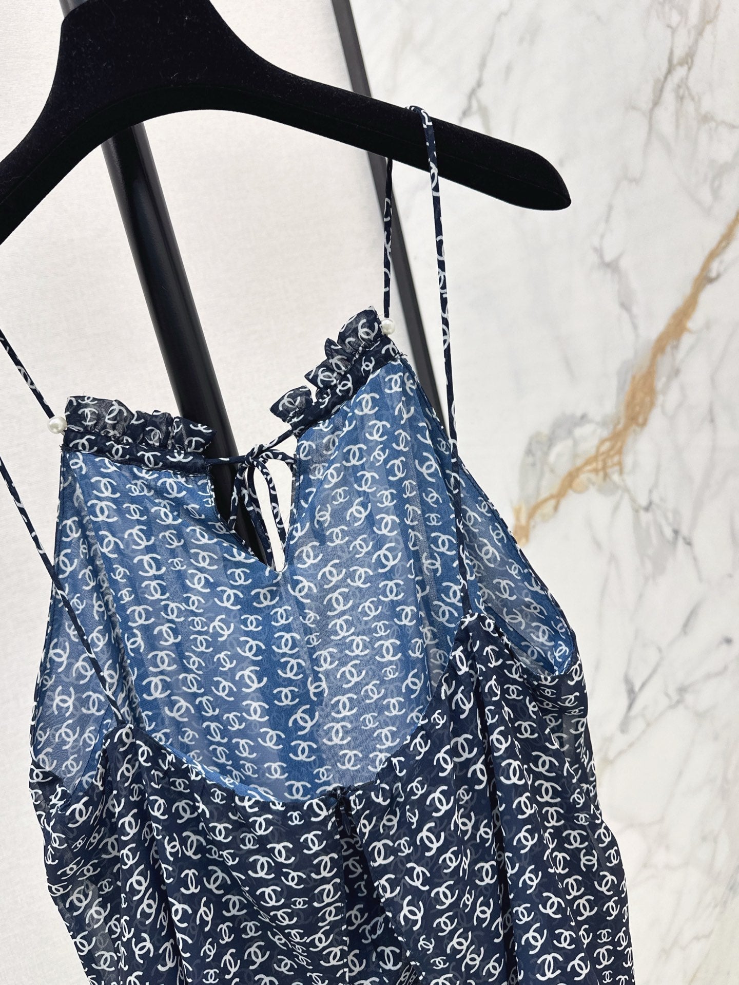 25ss satin printed camisole