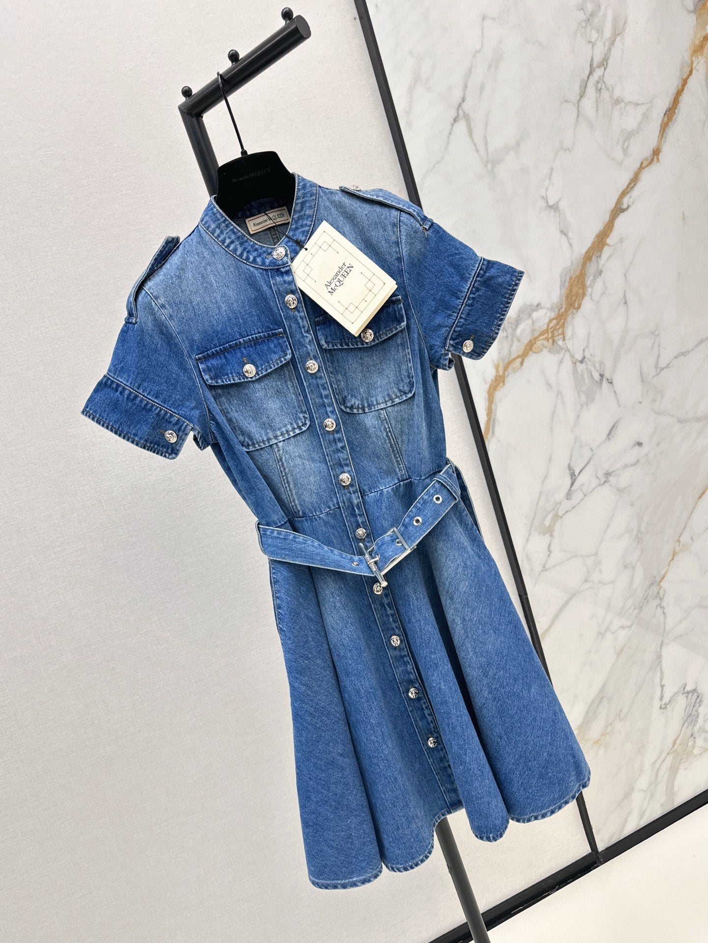 MC 25ss denim shirt dress