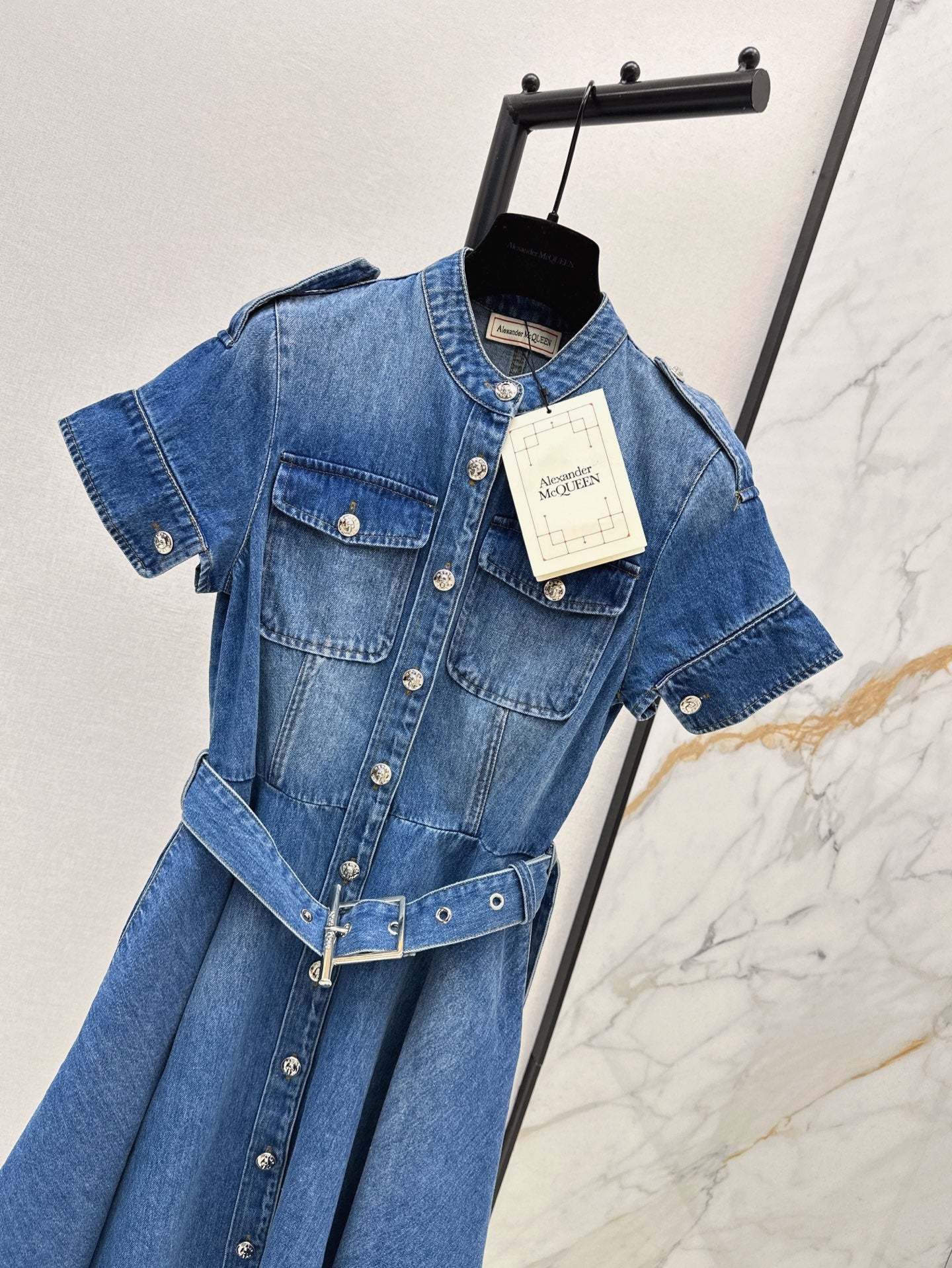 MC 25ss denim shirt dress