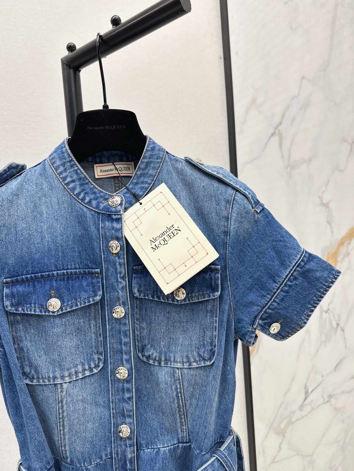 MC 25ss denim shirt dress