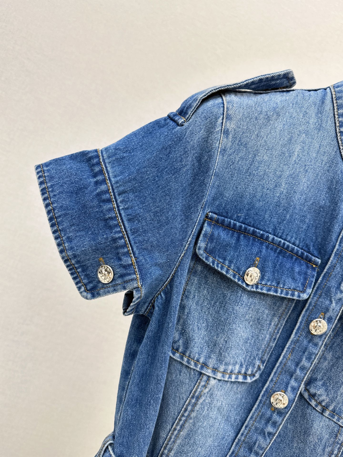 MC 25ss denim shirt dress