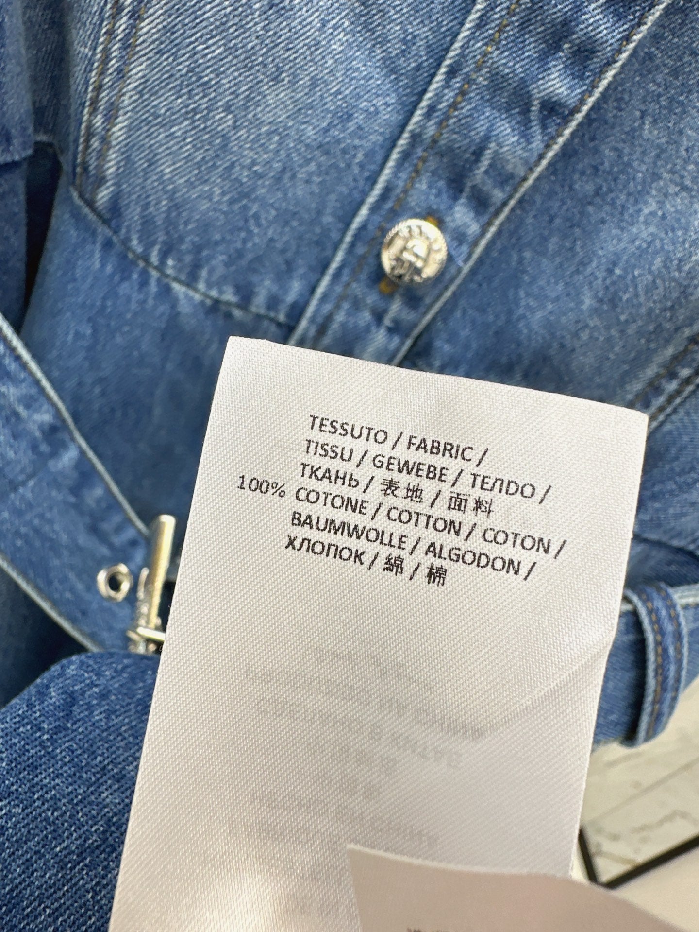 MC 25ss denim shirt dress