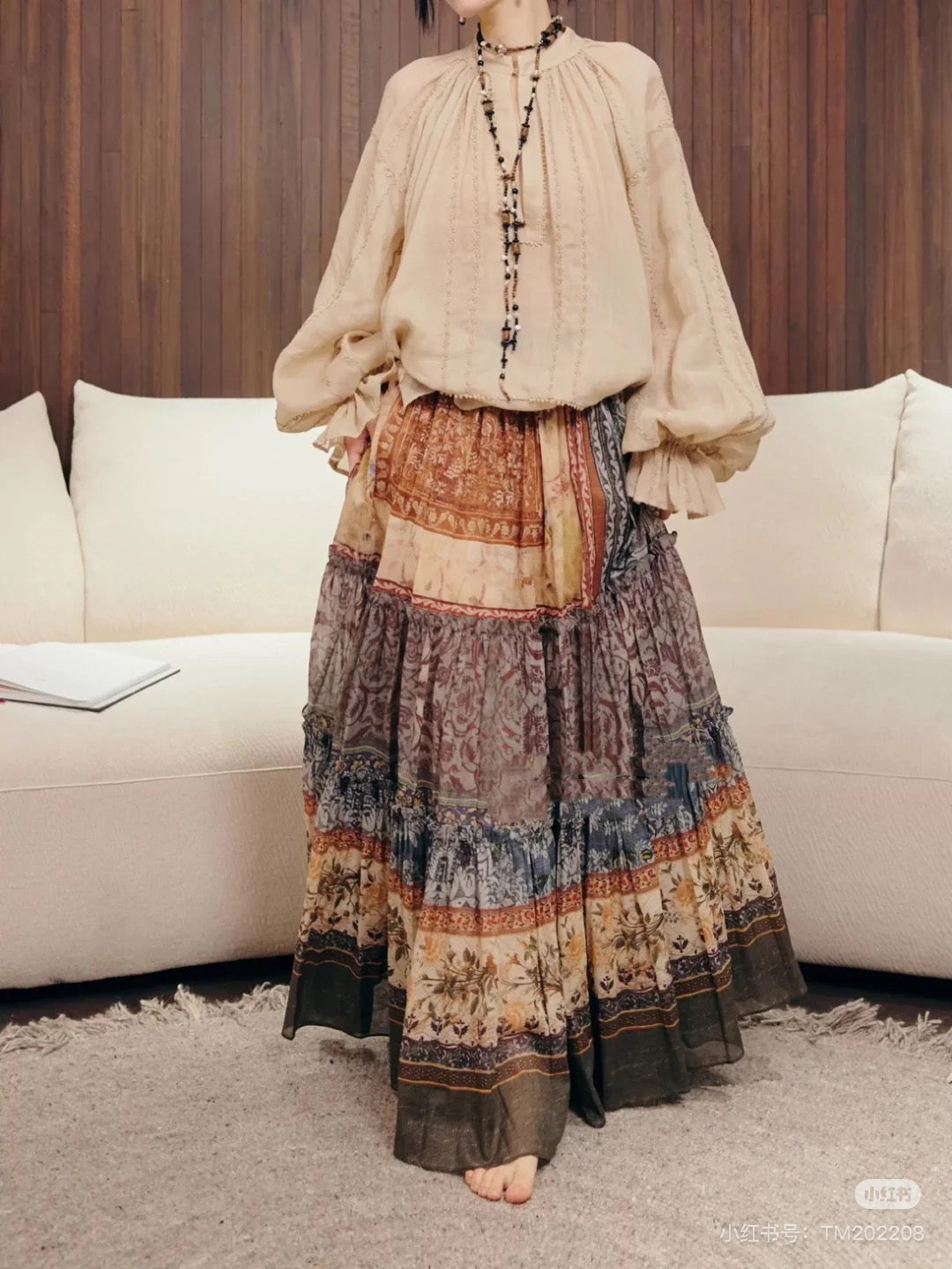 25SS linen skirt