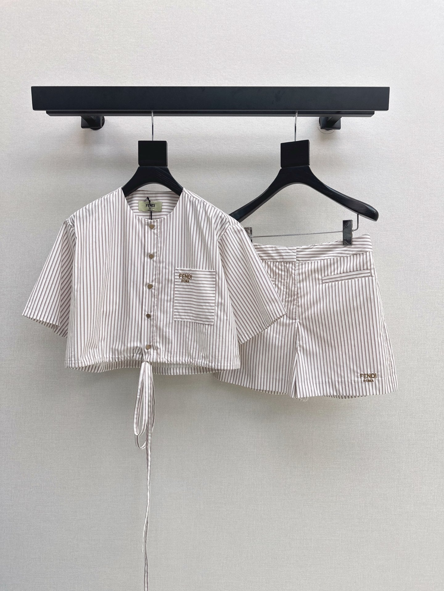 25ss drawstring short set