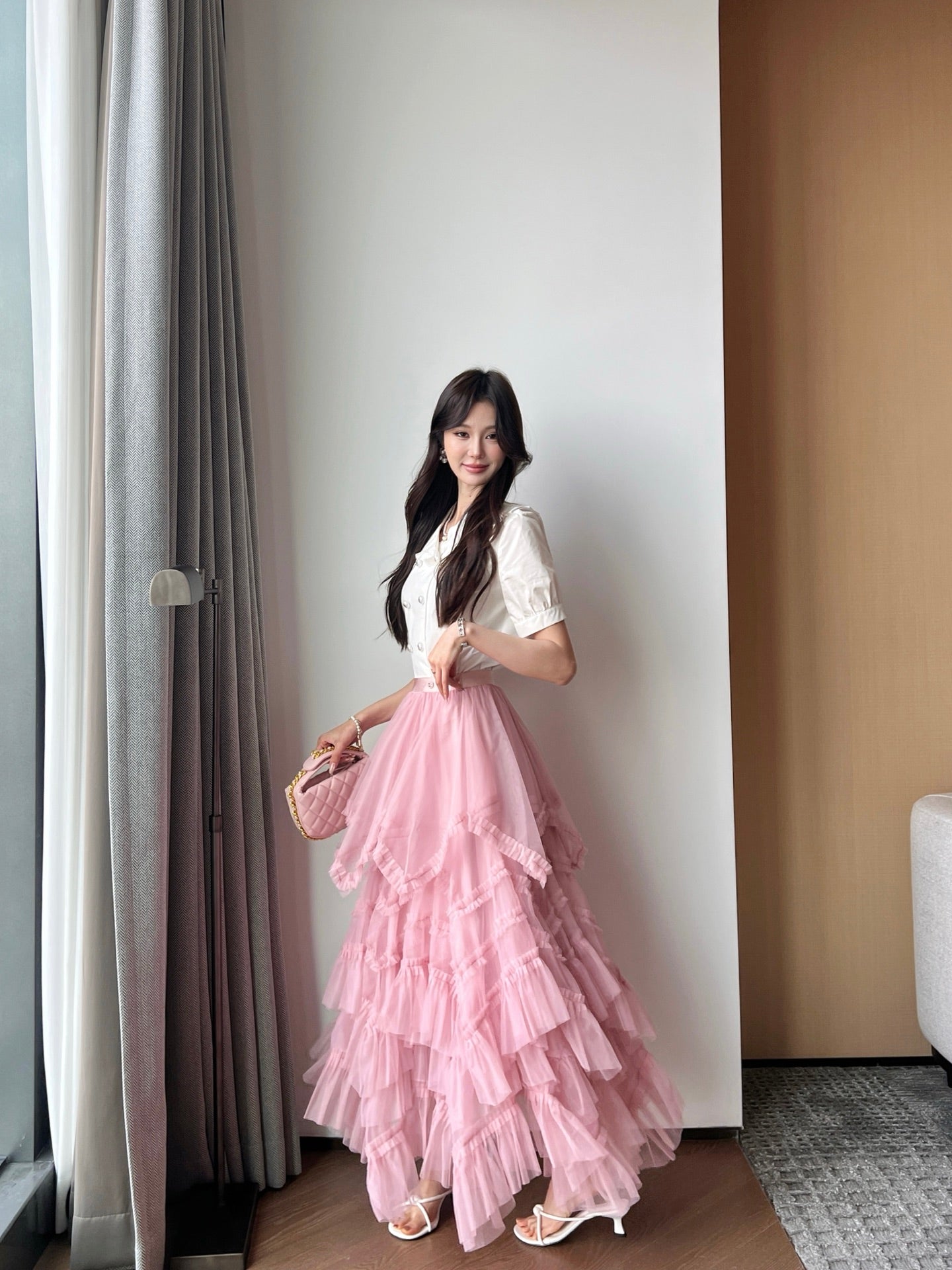 25ss ruffle skirt