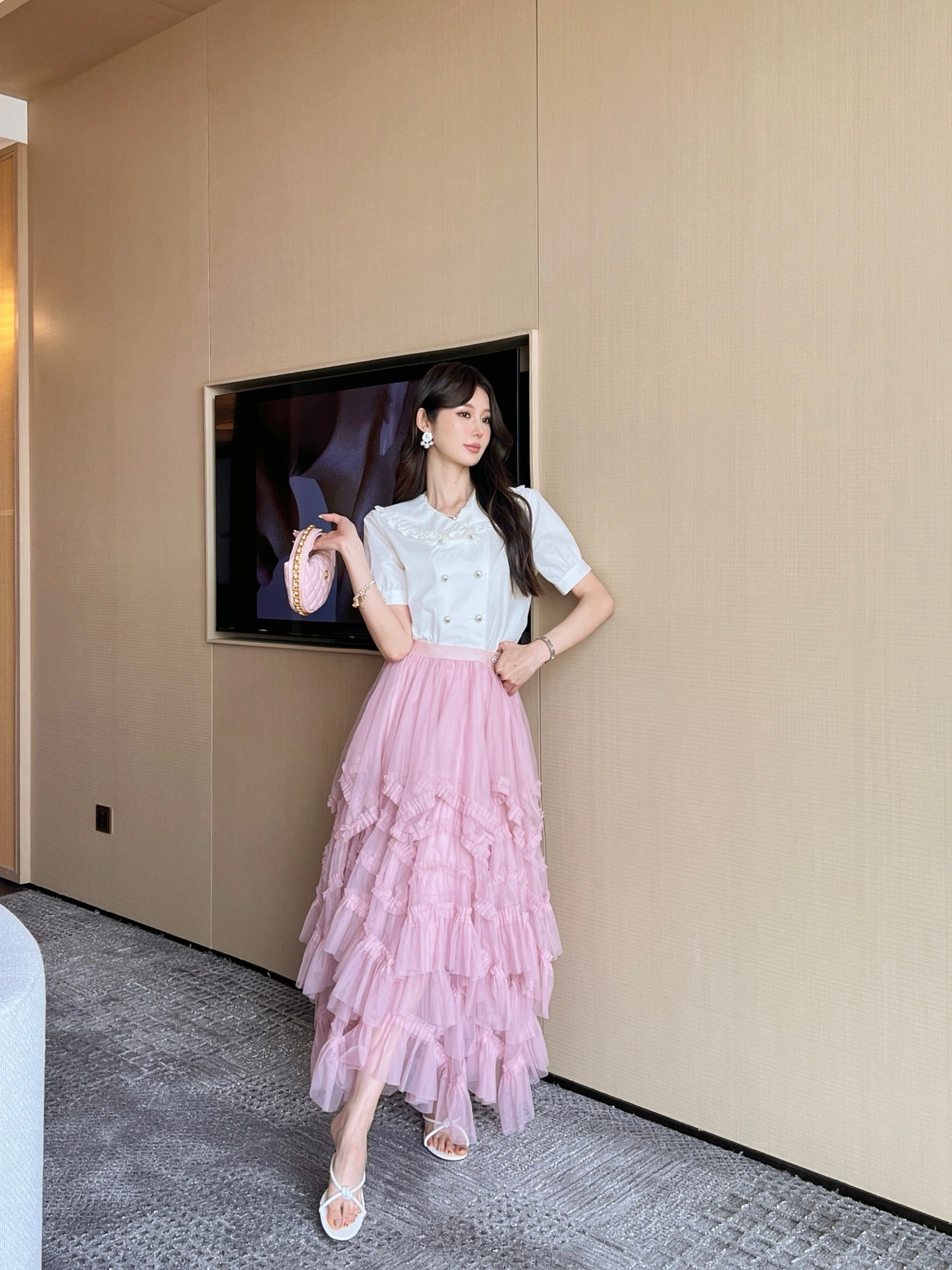 25ss ruffle skirt