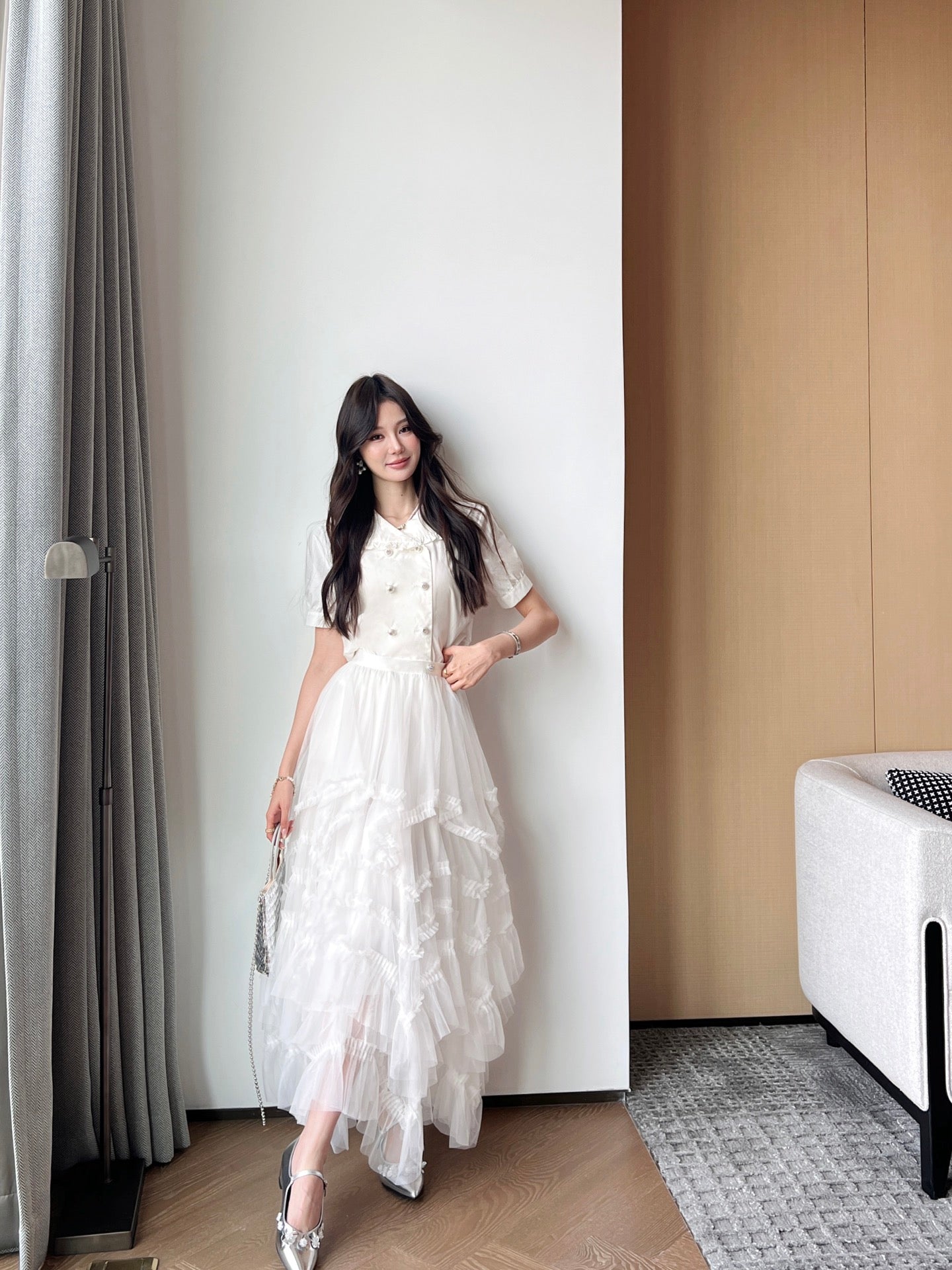 25ss ruffle skirt