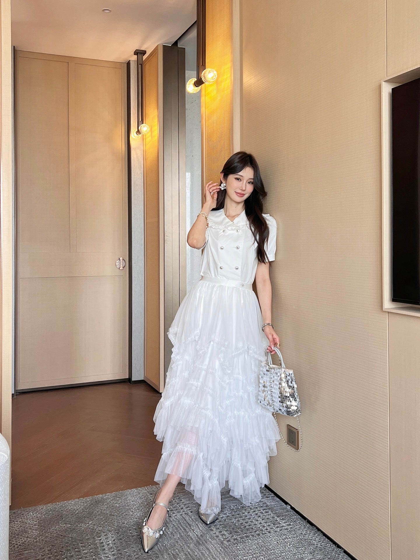 25ss ruffle skirt