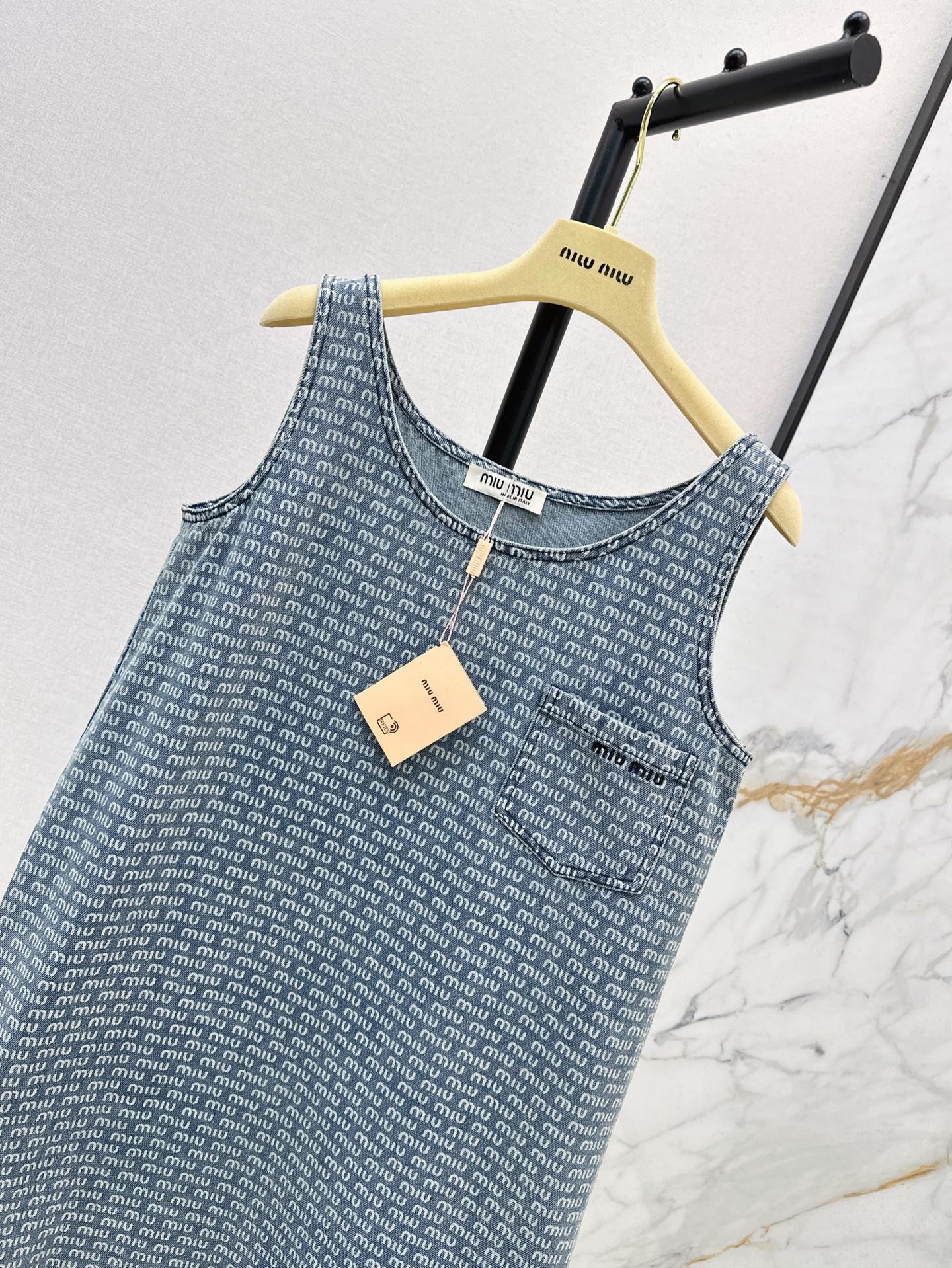 25ss sleeveless denim dress