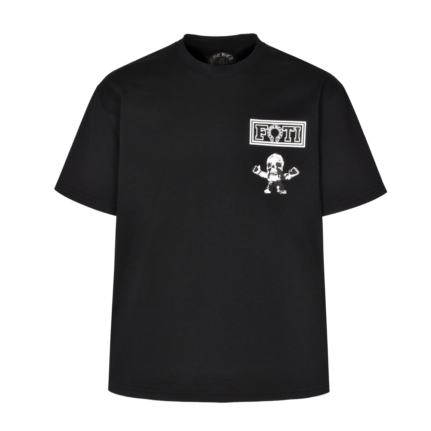 25SS Back skeleton short sleeved black