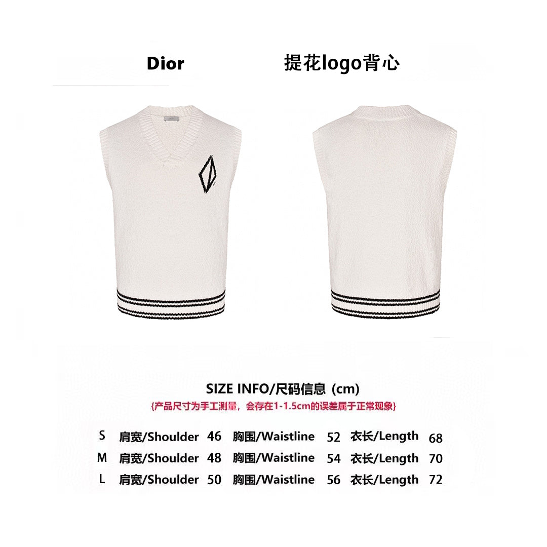 25ss Jacquard logo sweater vest