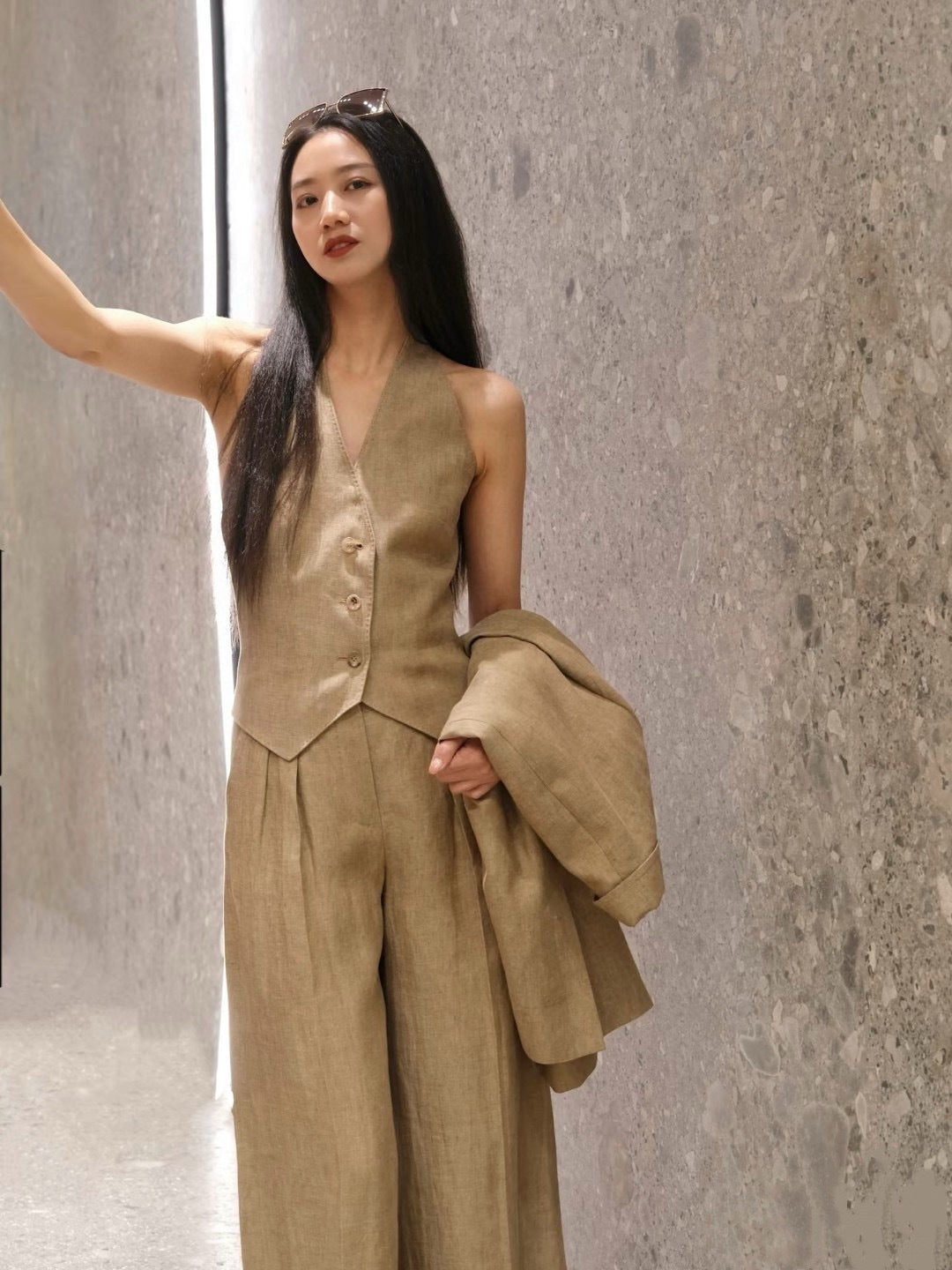 25ss linen vest