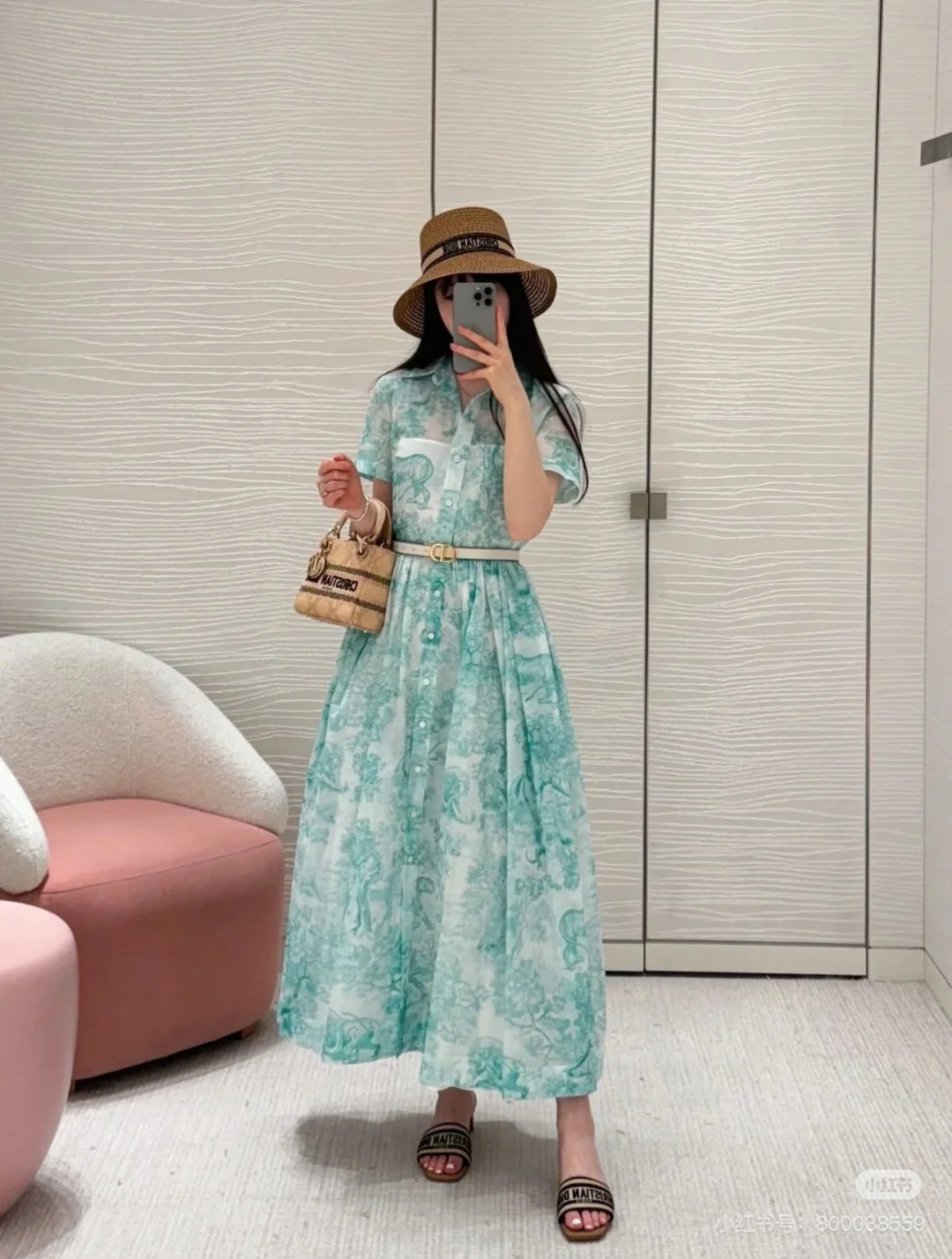 25SS print dress