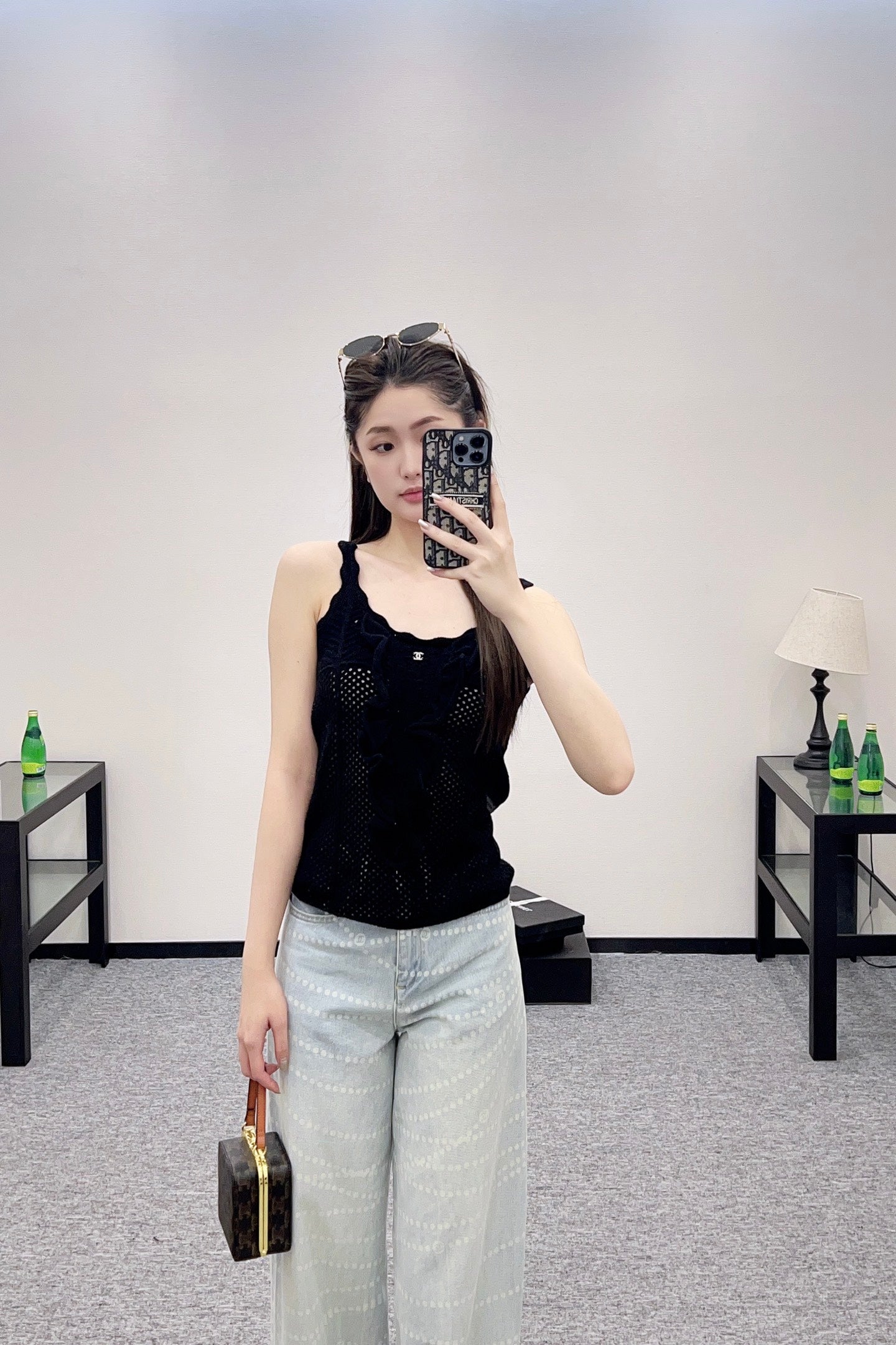 ♥2025 new product Hollow knitted vest