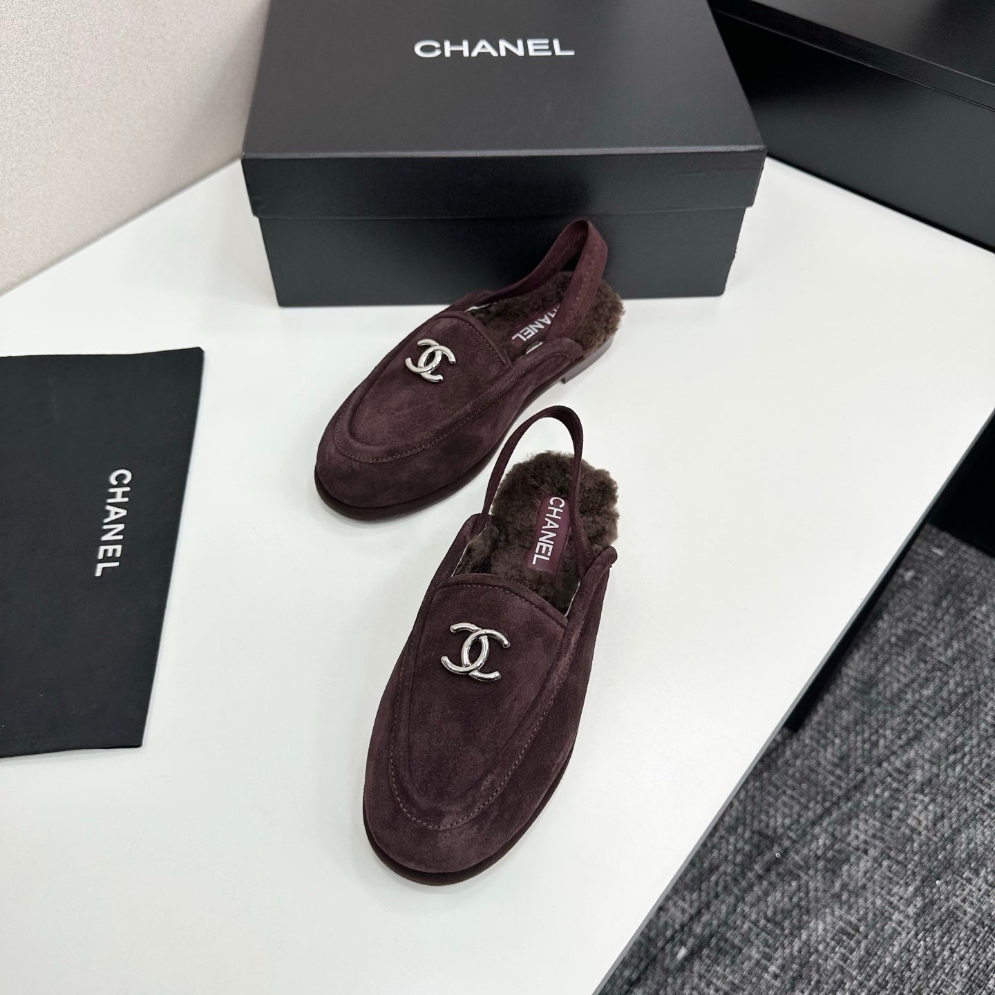 25 Casual suede slippers with fleece lining(KHAKI/BLACK/BROWN/BEIGI)
