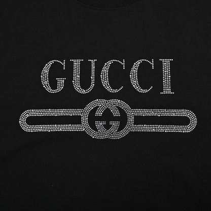 25 Spring and Summer Belt Hot Diamond Printed Diamond Round Neck Short Sleeve