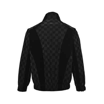 Flocked Checkerboard Jacket