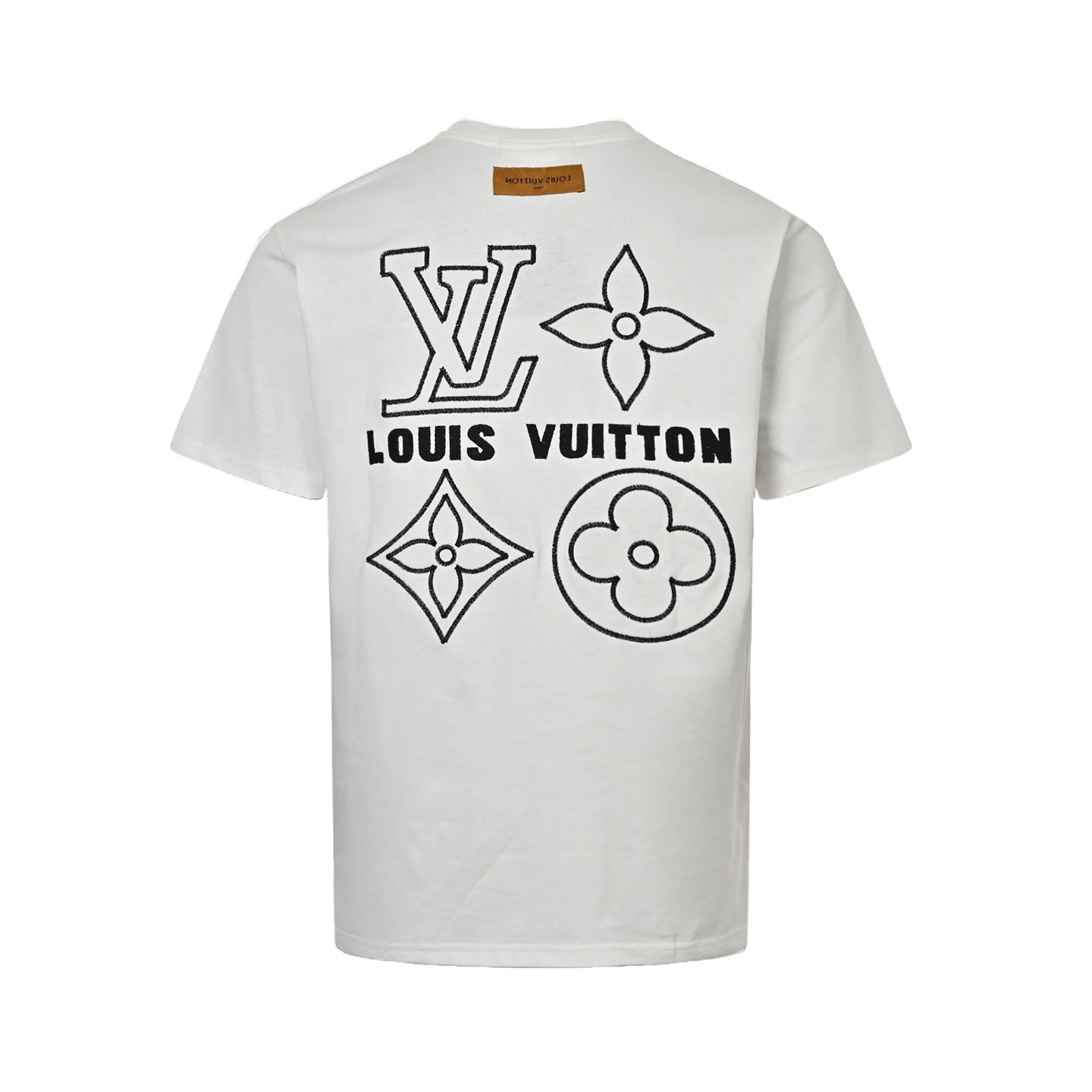 25ss Embroidered monogram logo short sleeves