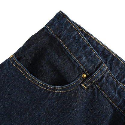 25ss rope signature letter embroidered denim shorts