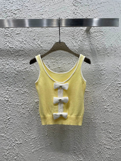 25 Bow Knit Vest