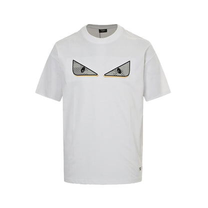 25ss old flower patchwork devil eye embroidered short sleeve