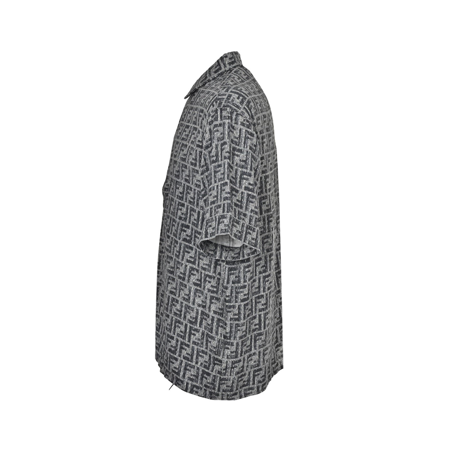 25ss Topstitched FF jacquard short-sleeved shirt