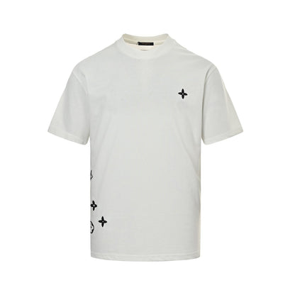 25ss Embroidered monogram short sleeves