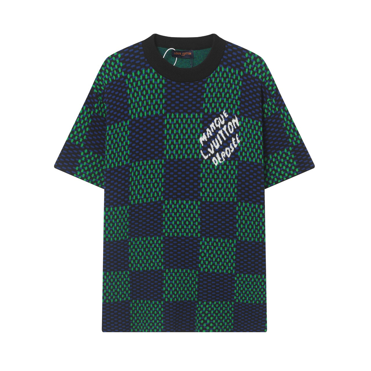 25ss New Chessboard Knitted Tee