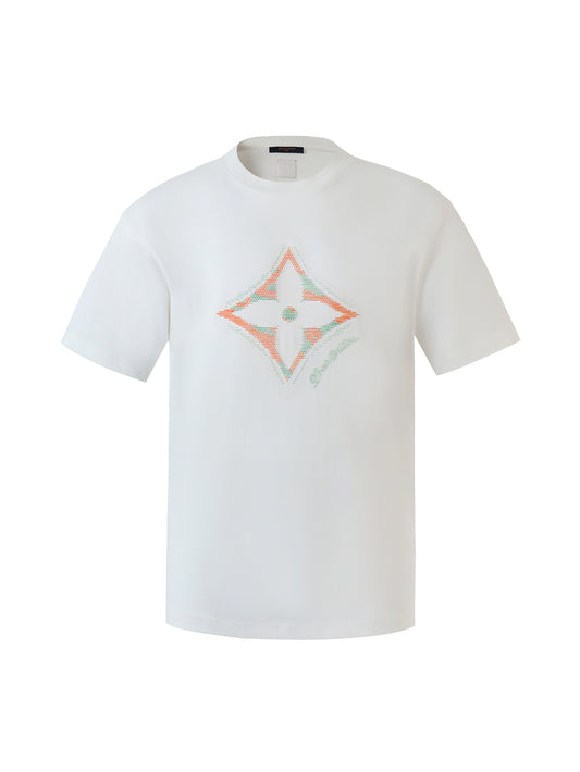 25ss Drop print round neck short sleeved T-shirt