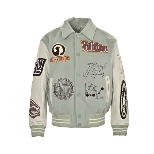 25fw Devil's Eye Embroidered Baseball Jacket