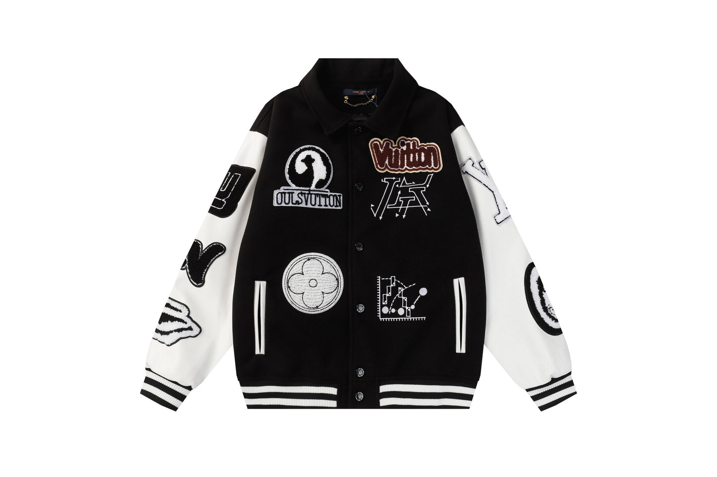 25fw Devil's Eye Embroidered Baseball Jacket