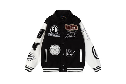 25fw Devil's Eye Embroidered Baseball Jacket