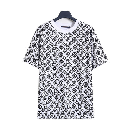 25ss Pixel dot matrix full printed short sleeved T-shirt