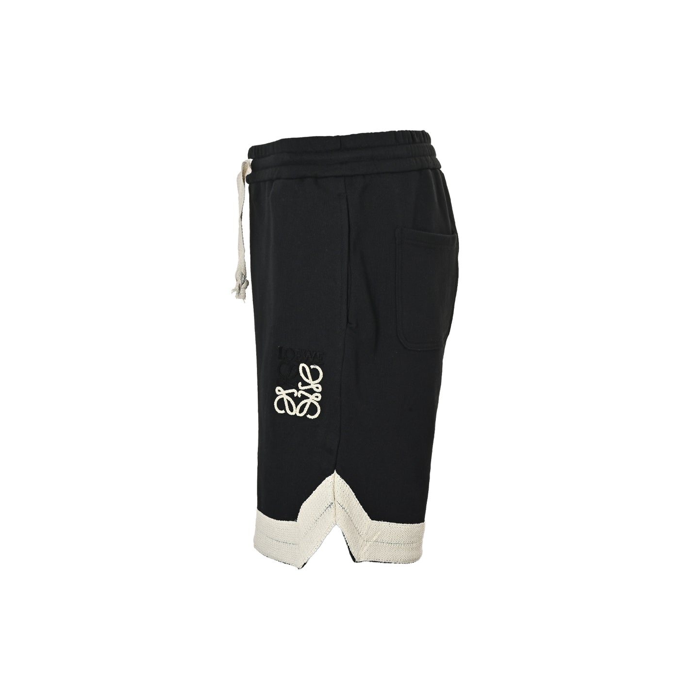 25 Color blocked woven woven ribbon embroidered shorts