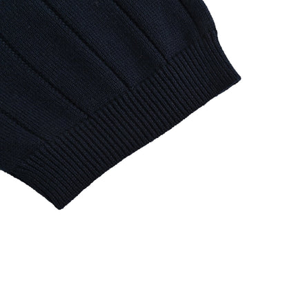 25ss Double G jacquard cable knit Polo short sleeve