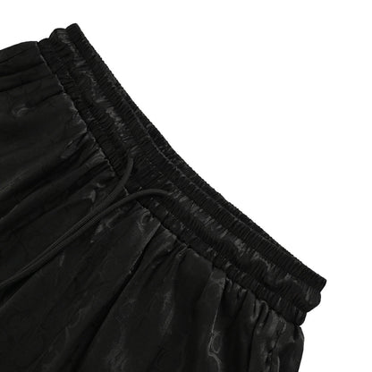 D 25 Old flower dark pattern jacquard beach shorts