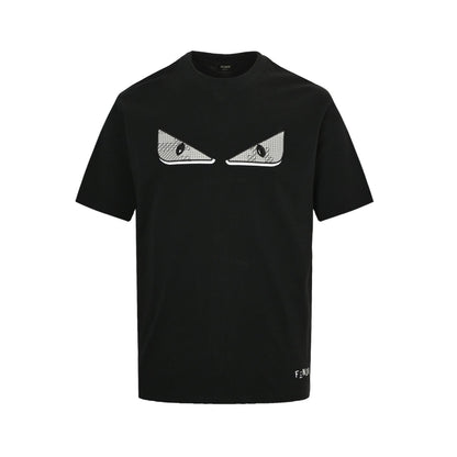 25ss old flower patchwork devil eye embroidered short sleeve