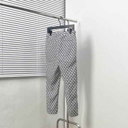 jacquard logo trousers