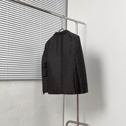 All-over Thistles jacquard textured suit